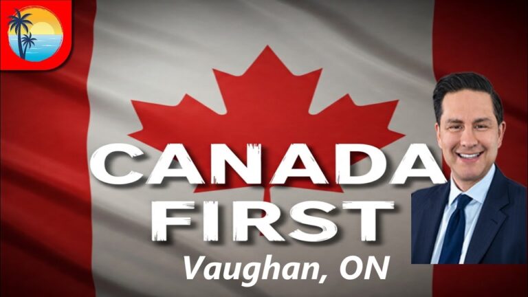 Pierre Poilievre in Vaughan Ontario Canada First Rally
