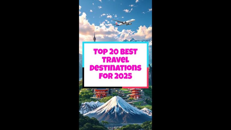 Top 20 BEST Travel Destinations for 2025