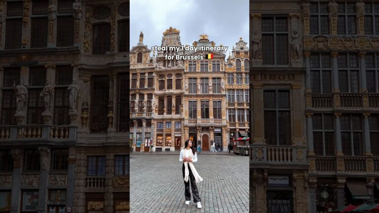 STEAL my 1 day itinerary for Brussels 🇧🇪 #belgium #brussels  #itinerary