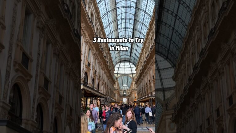 3 Must-Try Restaurants in Milan 🇮🇹🍝 #milan #italytravel #europetravel