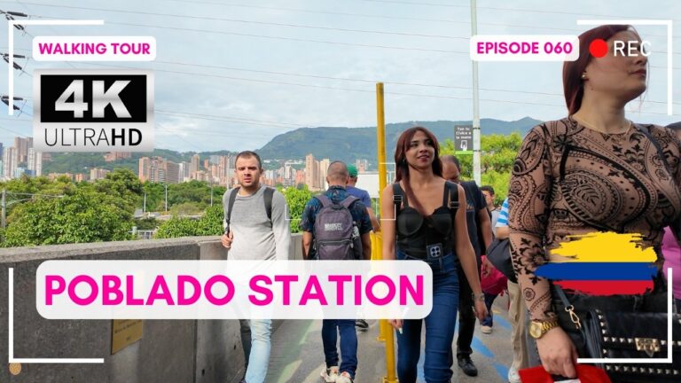 Daily Colombian Life at Poblado Metro Station 🇨🇴 Free Medellin Walking Tour