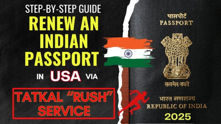 How to Renew an Indian Passport Fast using Tatkal Service via VFS Global| Step-by-Step Guide (2025)