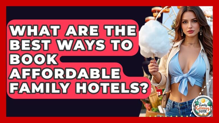 What Are The Best Ways To Book Affordable Family Hotels? – The Family Getaway Guide