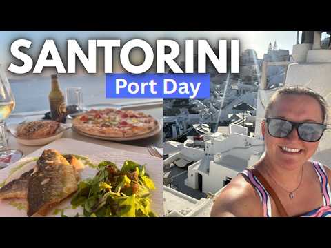 Running to Oia to Catch the Sunset 🛳️ Type Port Day in Santorini 🛳️