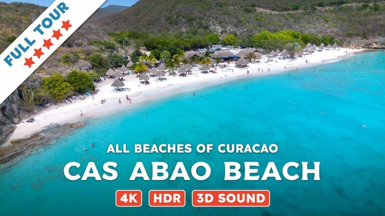 Cas Abao Beach, Curacao — Beach Walking Videos of ALL Beaches of Curacao (4K, HDR, 3D Sound)