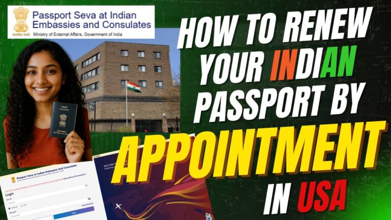 How to Renew an Indian Passport via Appointment in USA | New Passport Seva Portal