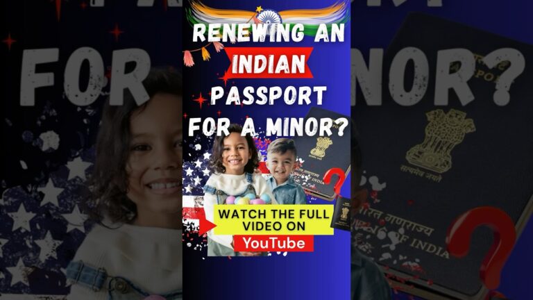Document List for Minor Indian Passport Renewal #shorts #indianpassport