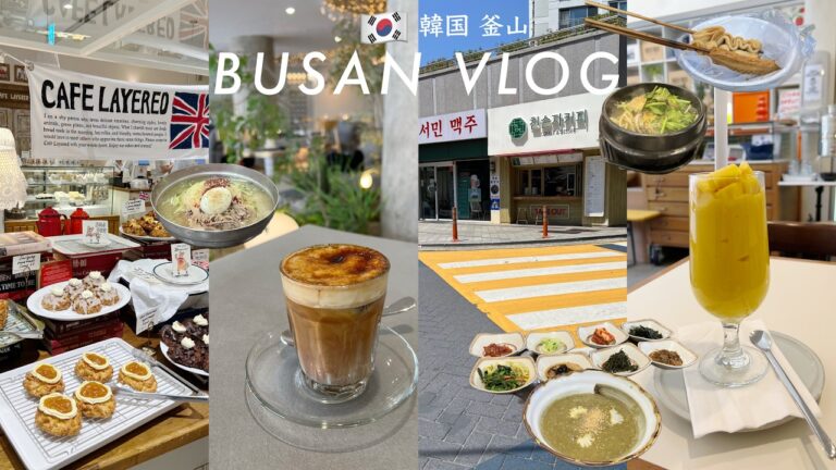 【🇰🇷韓国旅行 vlog】釜山女ひとり旅4泊5日｜西面、広安里、南浦洞、センタムシティ、チャガルチ、海雲台グルメ・カフェ・屋台 ｜ミルミョン、おでん、アワビ粥、鱈スープ、テジクッパ｜東横イン西面