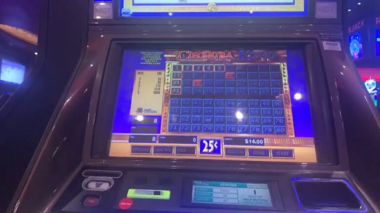 Gila River Indian casino Lone Butte CAVEMAN Cleopatra KENO Quick Lunch Time Keno Break ARIZONA $0.25