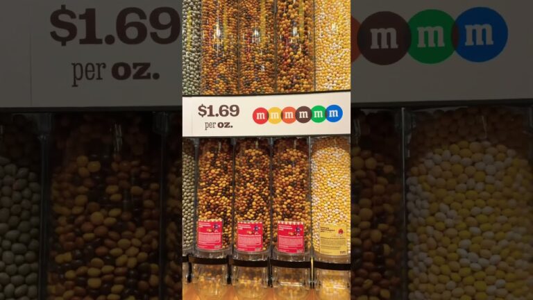 The most colorful wall of M&M's #travel #candy #shorts