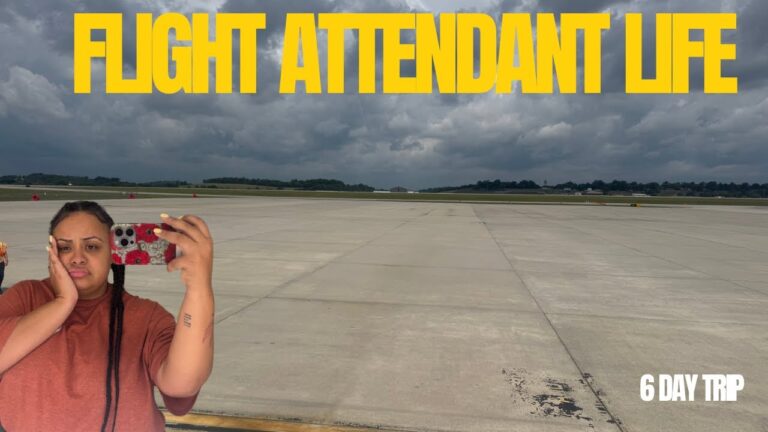 FLIGHT ATTENDANT LIFE || I SURVIVED A 6 DAY TRIP ! || DIVERSION + WORLD CUP MADNESS