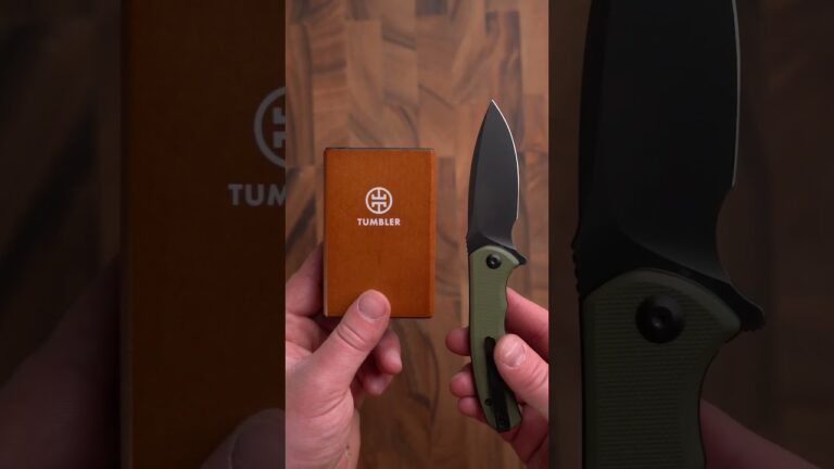 The Sharpest Pocket Knife yet?! Sharpened a CIVIVI folding knife with the Tumbler Rolling Sharpener