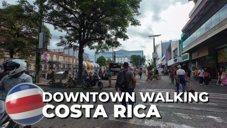 [4K] Walking Tour San Jose, Costa Rica 🚶Virtual Treadmill Downtown #virtualtour