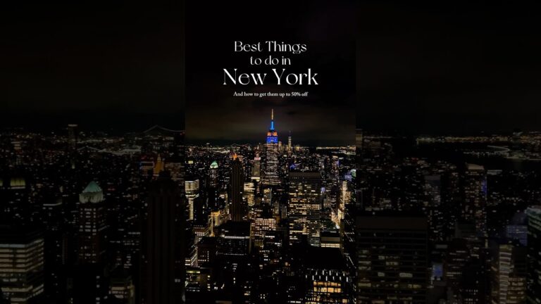 9 Best Things to do in New York City (& how to save 50% off!)  #newyork #travel #nyc