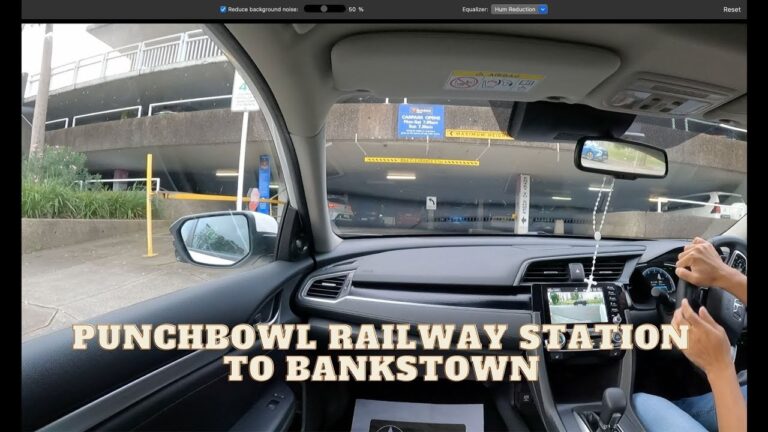 Punchbowl Railway Station to Bankstown, NSW, Australia- Driving- ASMR