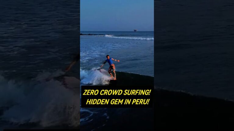 I found EMPTY dreamy waves in Peru! No crowds-Hidden Gem! Cheap Surfing!