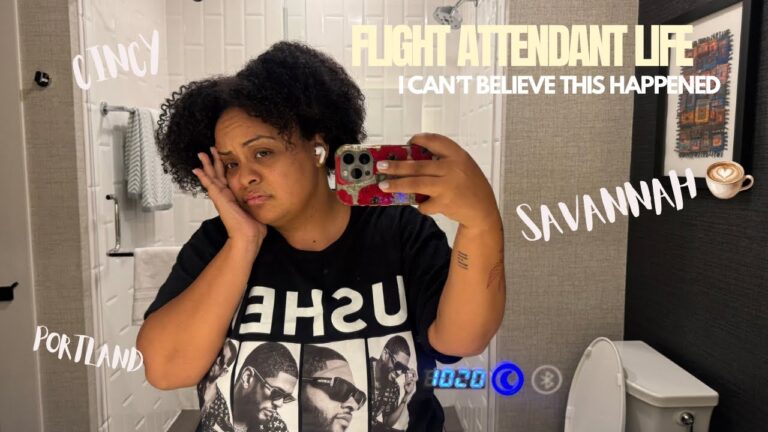 Flight attendant vlog || I can’t believe this happened on the plane !!! 4 day trip || summer flying