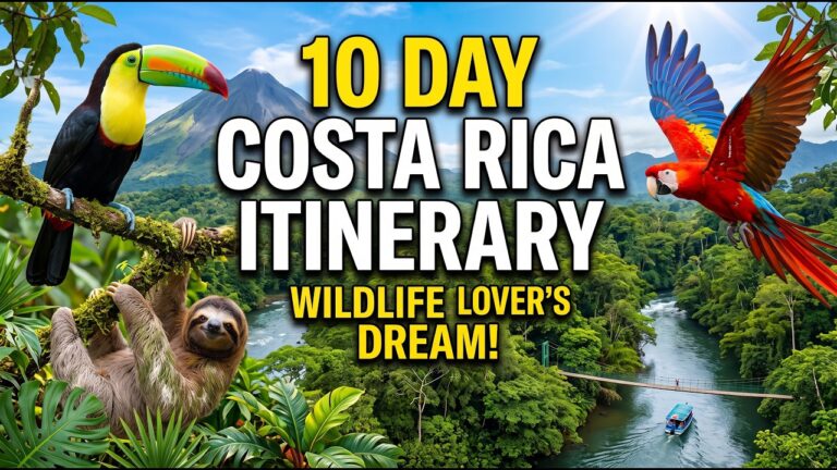 10 Day Itinerary in Costa Rica: A Wildlife Lover's Dream