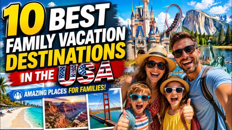 10 Best Family Vacation Destinations in the USA | Amazing Places for Families