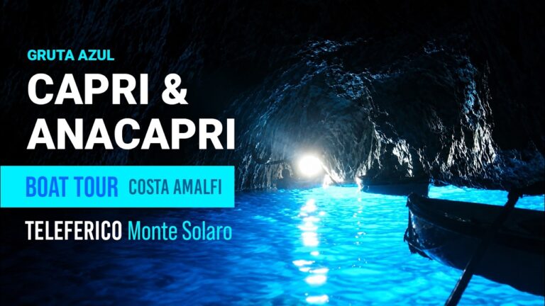 AGUA que BRILLA 🌊 GRUTA AZUL de CAPRI | Teleférico CIMA del MONTE SOLARO 🇮🇹