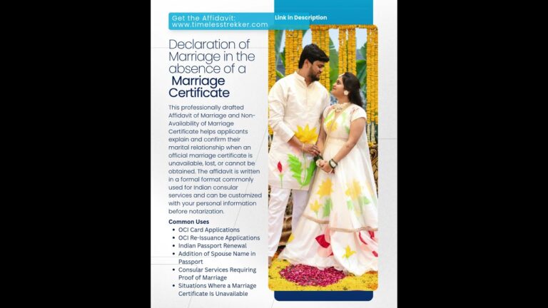 Married but do not have a marriage certificate  #indianpassport