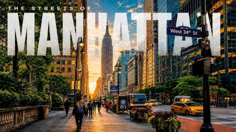 The Streets of Manhattan | New York City's Iconic Streets 4K Drone Footage