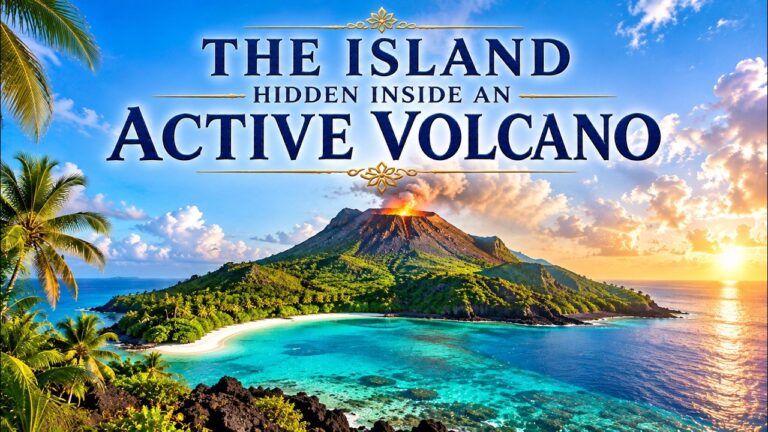 The Island Hidden Inside an Active Volcano
