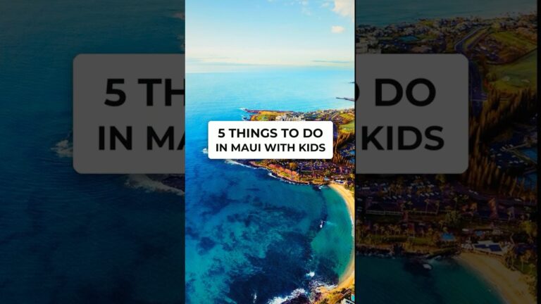 5 Things to Do in Maui With Kids #shorts