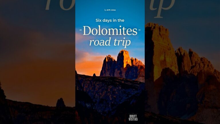 Dolomites Road Trip: The Route, Stop by Stop #shorts