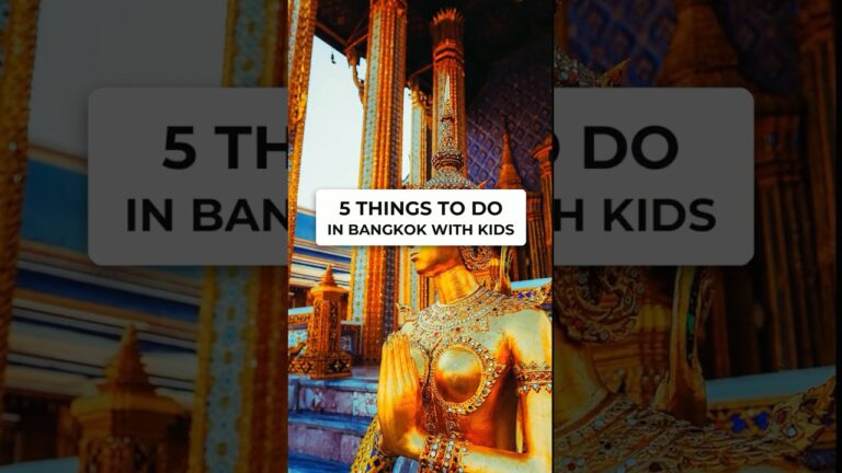 5 Things to Do in Bangkok With Kids #shorts