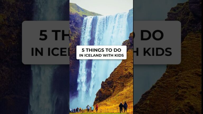5 Things to Do in Iceland With Kids #shorts