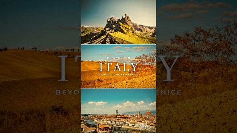 8 Places in Italy That Aren't Rome or Venice #shorts