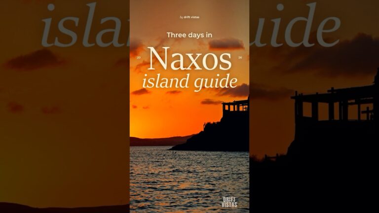 Naxos in 3 Days: The Portara, the Old Town and the Mountain Villages #shorts