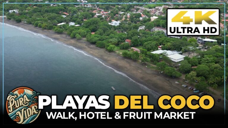 Tour PLAYAS DEL COCO, Costa Rica 🍍 Boutique Hotel, Main Strip & Fruit Market Prices