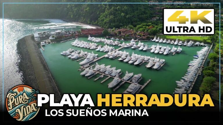 Tour PLAYA HERRADURA, Costa Rica 🛥️ Drone Over Los Sueños Marina & A Water Test Near Jaco