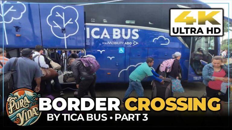 COSTA RICA To NICARAGUA By TICA BUS 🇳🇮 Peñas Blancas Border Crossing & The Holiday Line | Part 3