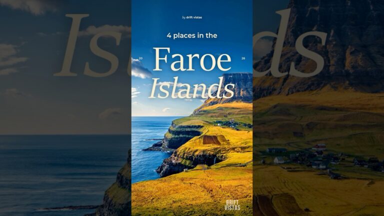 The Faroe Islands: 4 Places That Don't Look Real #shorts