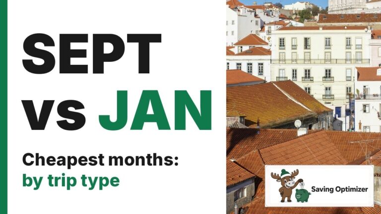 September vs January: The Cheapest Months to Travel from Canada